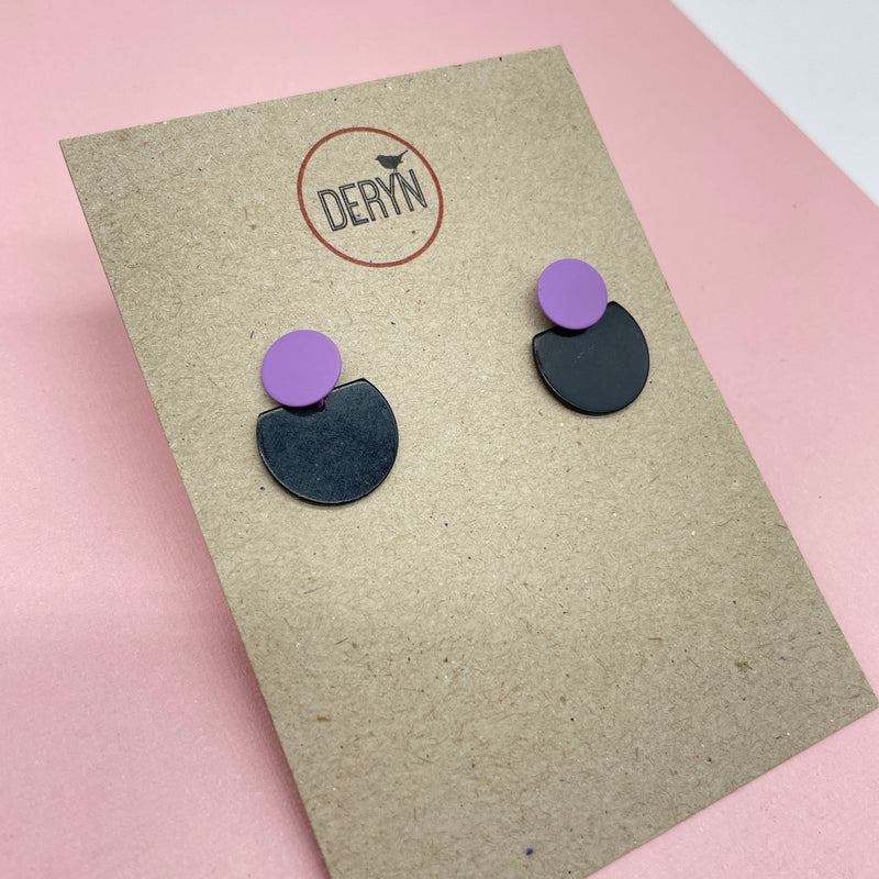 Earrings - multi colours Deryn Jewellery Purple 