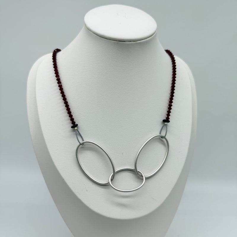 Red Circles Necklace