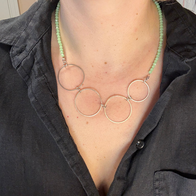 Green Circles Necklace