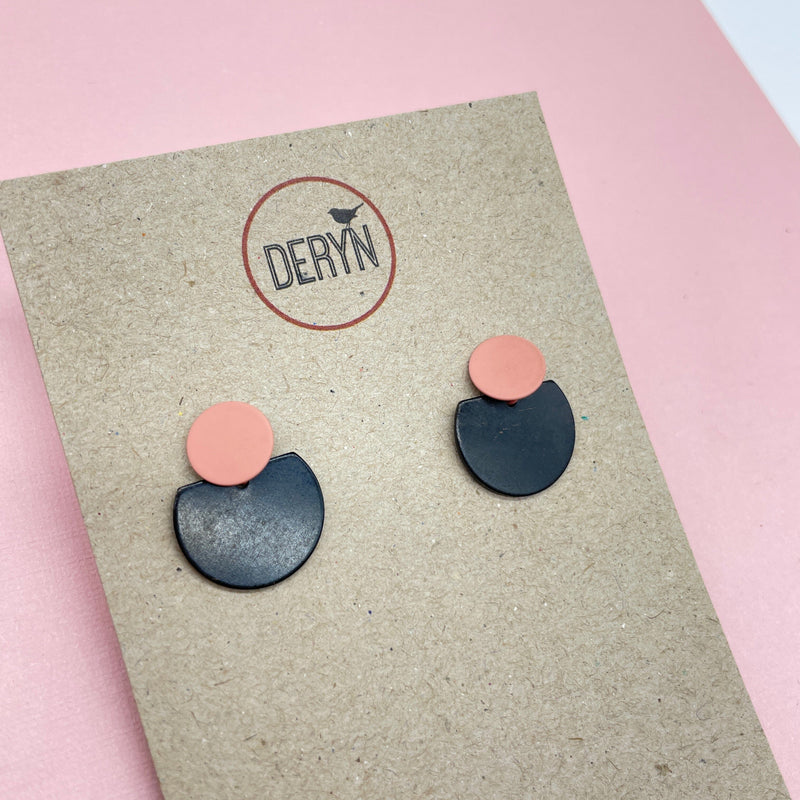 Earrings - multi colours Deryn Jewellery Peach 