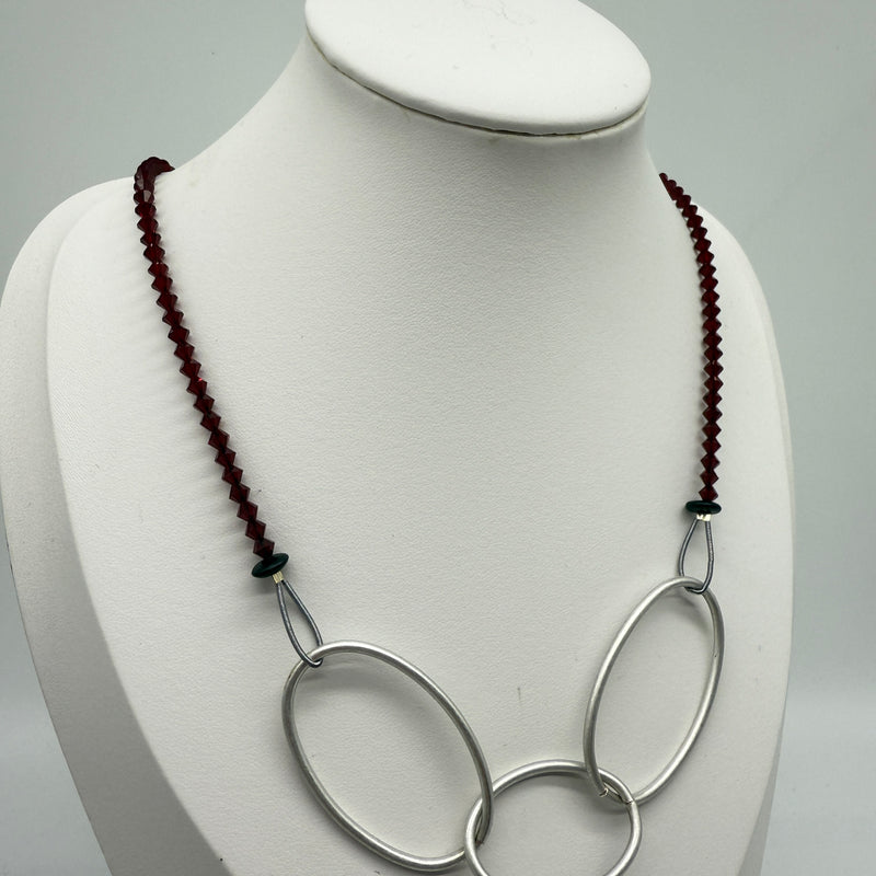 Red Circles Necklace